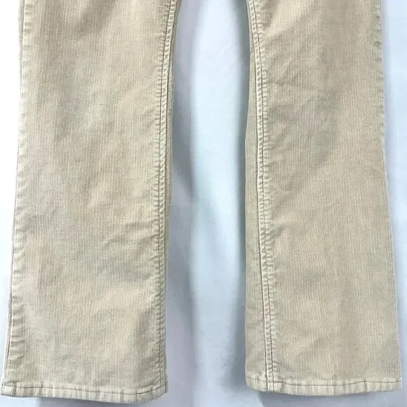 GAP Y2K‎ Low Rise Bootcut Flare Tan Corduroy Pants Womens 30" Waist 2000s Indie - Picture 4 of 7